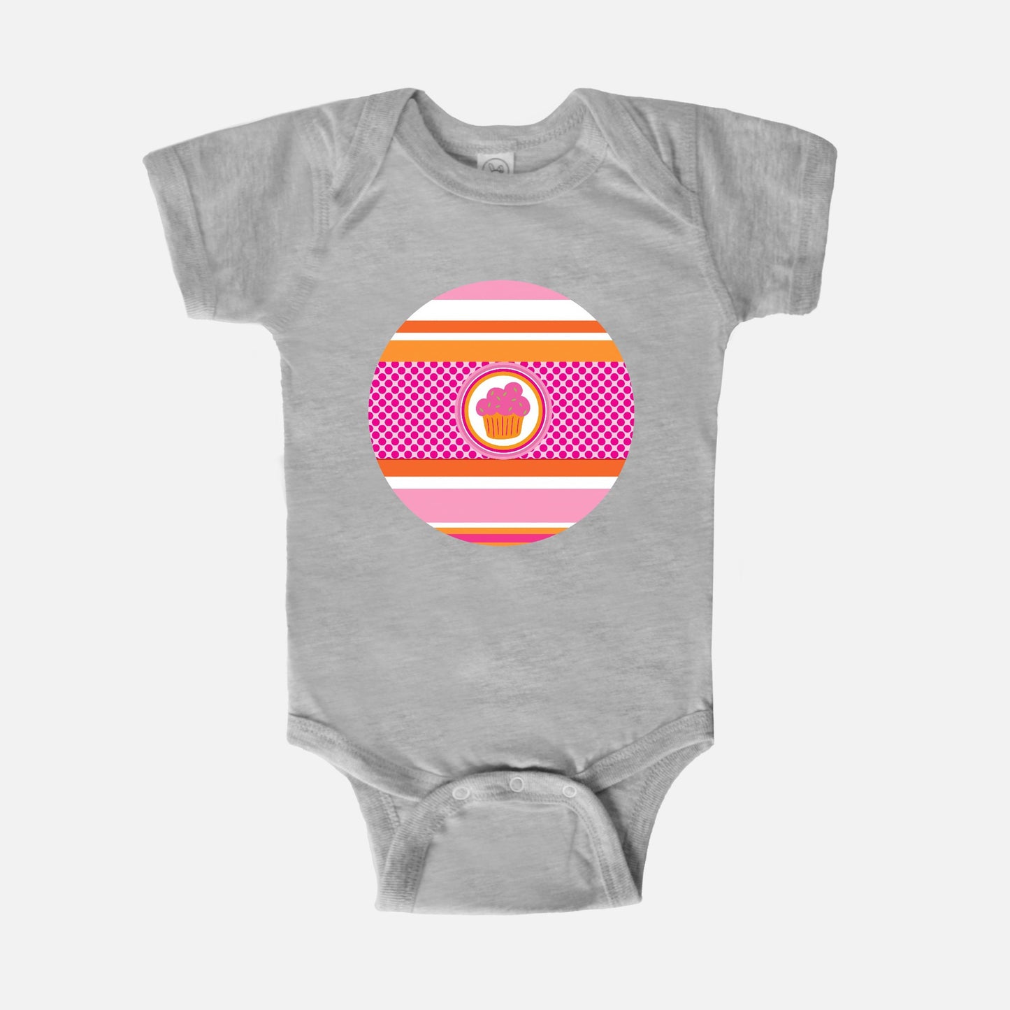 Confident Cupcake Short-Sleeve Baby Bodysuit