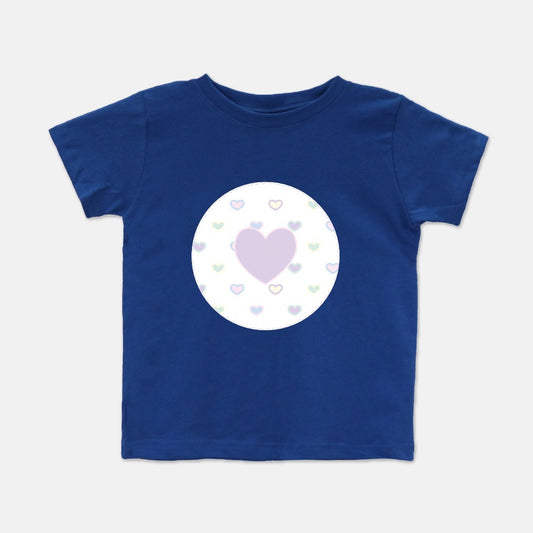 Multicolor Hearts Short-Sleeve Toddler Tee