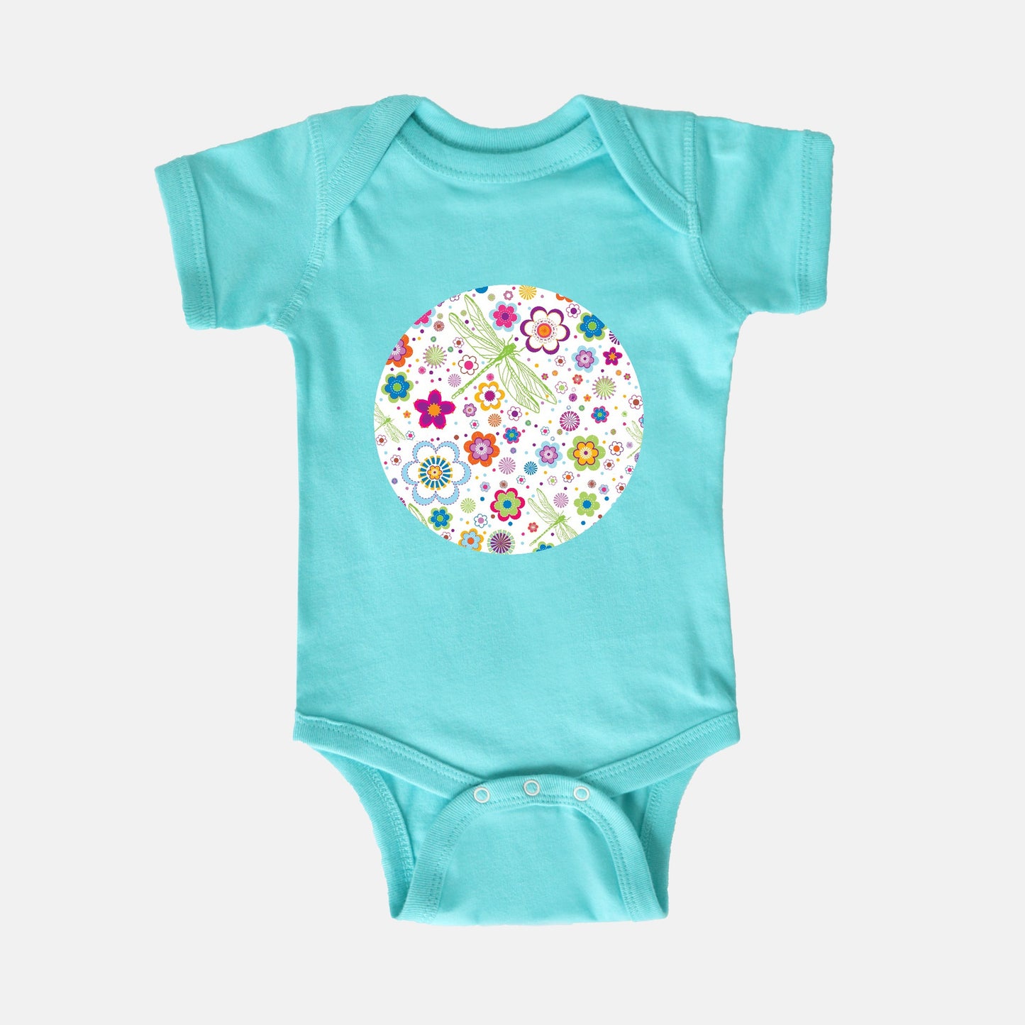 Dragonfly Menagerie Short-Sleeve Baby Bodysuit