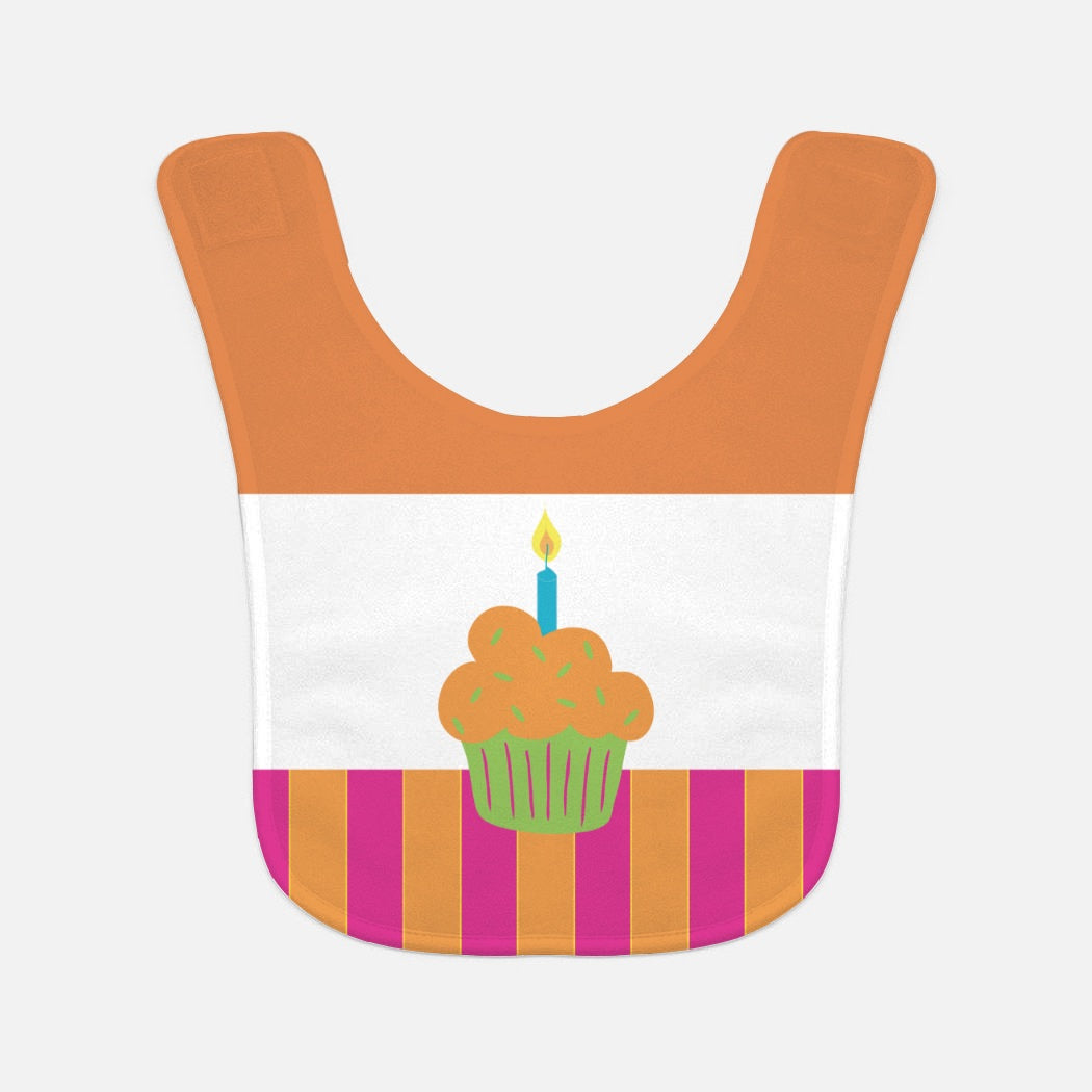 Courageous Cupcake Baby Bib