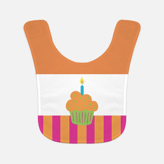 Courageous Cupcake Baby Bib