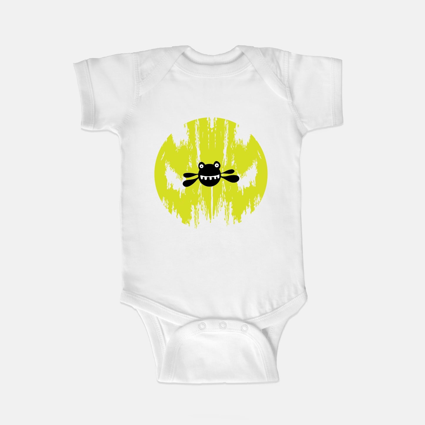 Black Beast Short-Sleeve Baby Bodysuit