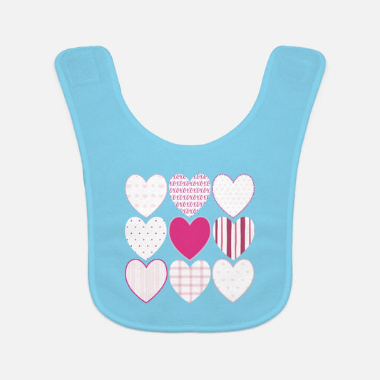 Happy Hearts Baby Bib