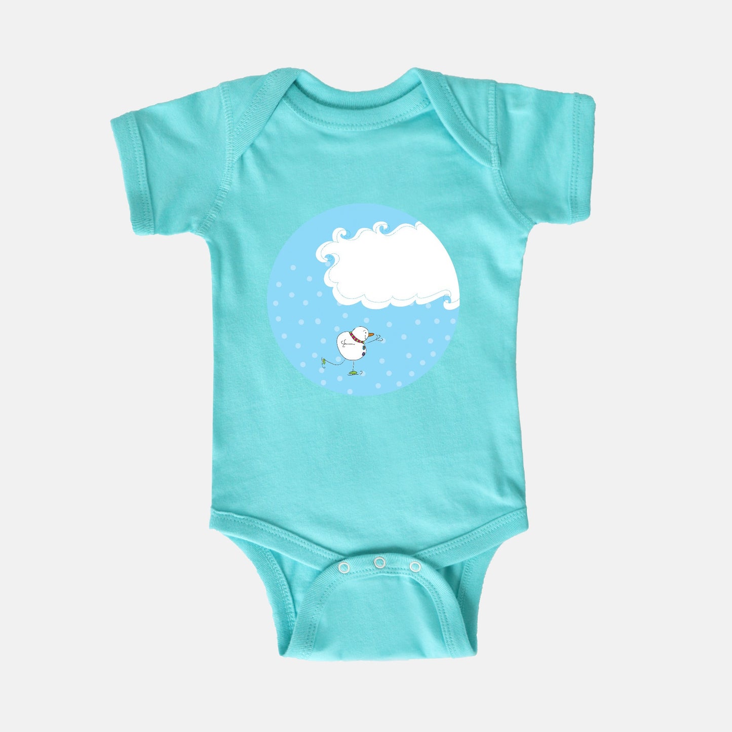 Winter Wonderland Let’s Skate! Short-Sleeve Baby Bodysuit