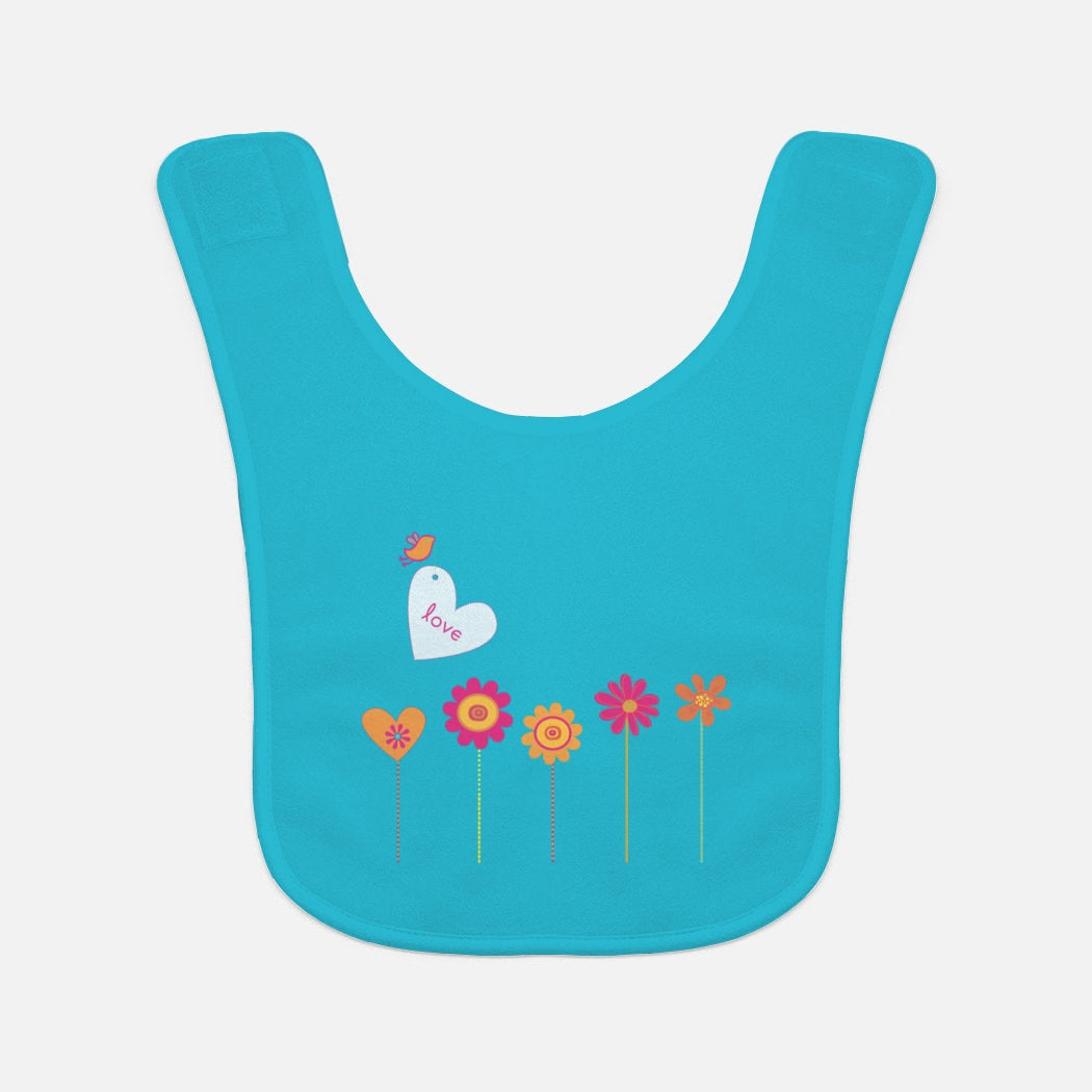 Flower Fields Baby Bib