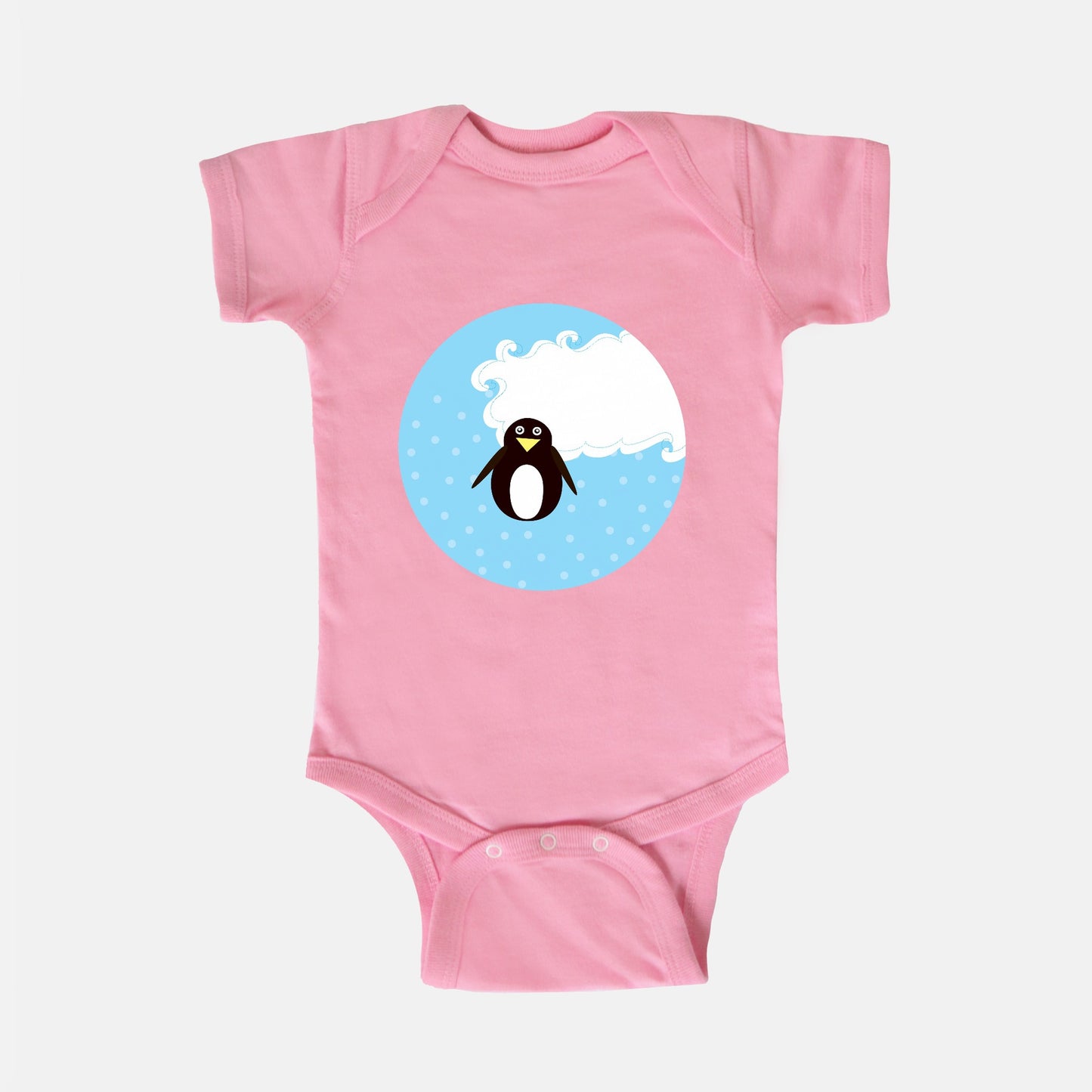 Perfect Penguin Short-Sleeve Baby Bodysuit