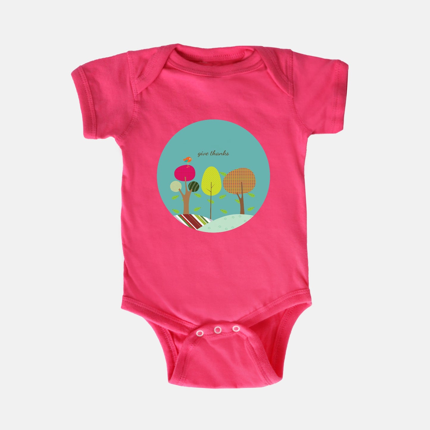 Give Thanks Short-Sleeve Baby Bodysuit