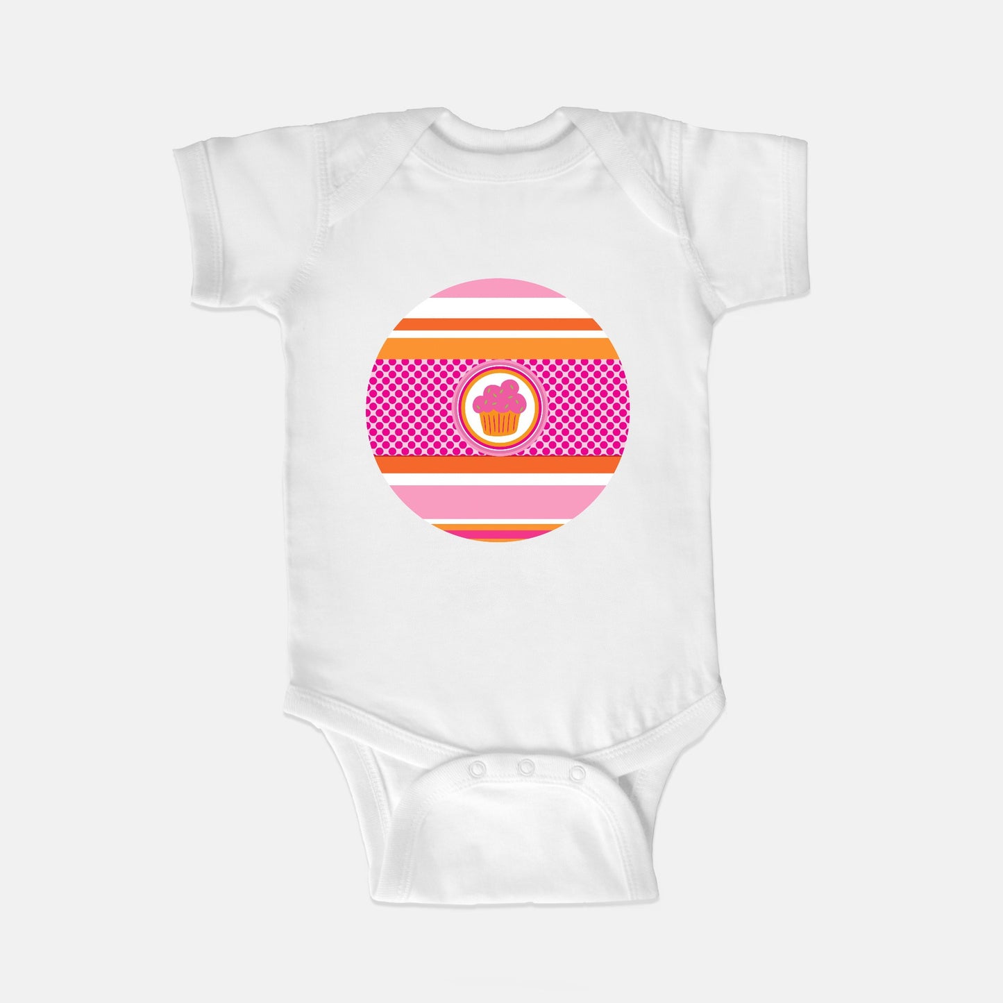 Confident Cupcake Short-Sleeve Baby Bodysuit