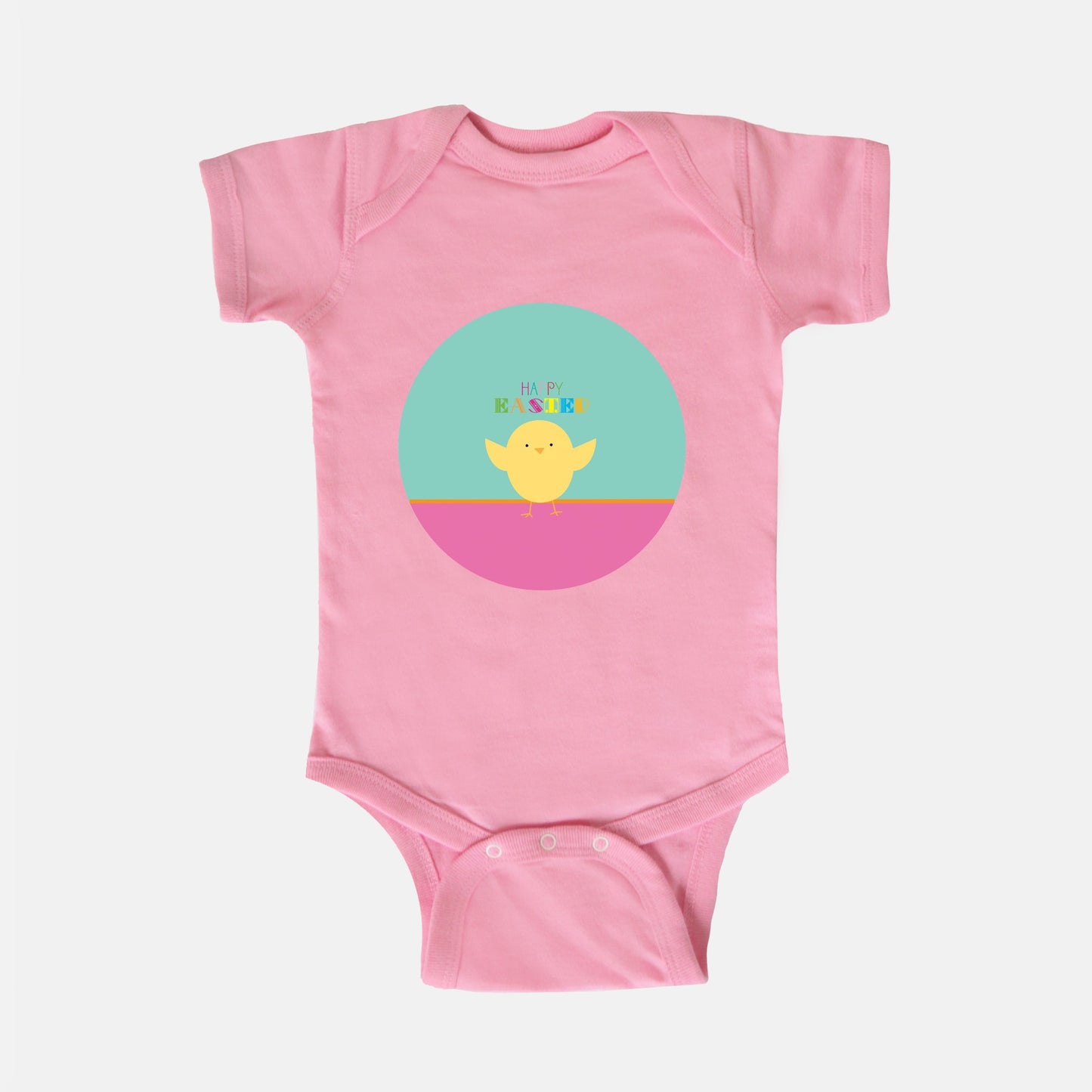 Easter Chick Short-Sleeve Baby Bodysuit