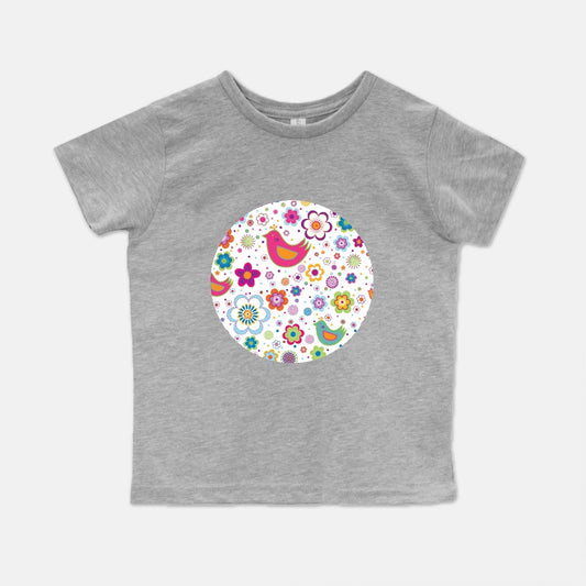 Bird Menagerie Short-Sleeve Toddler Tee