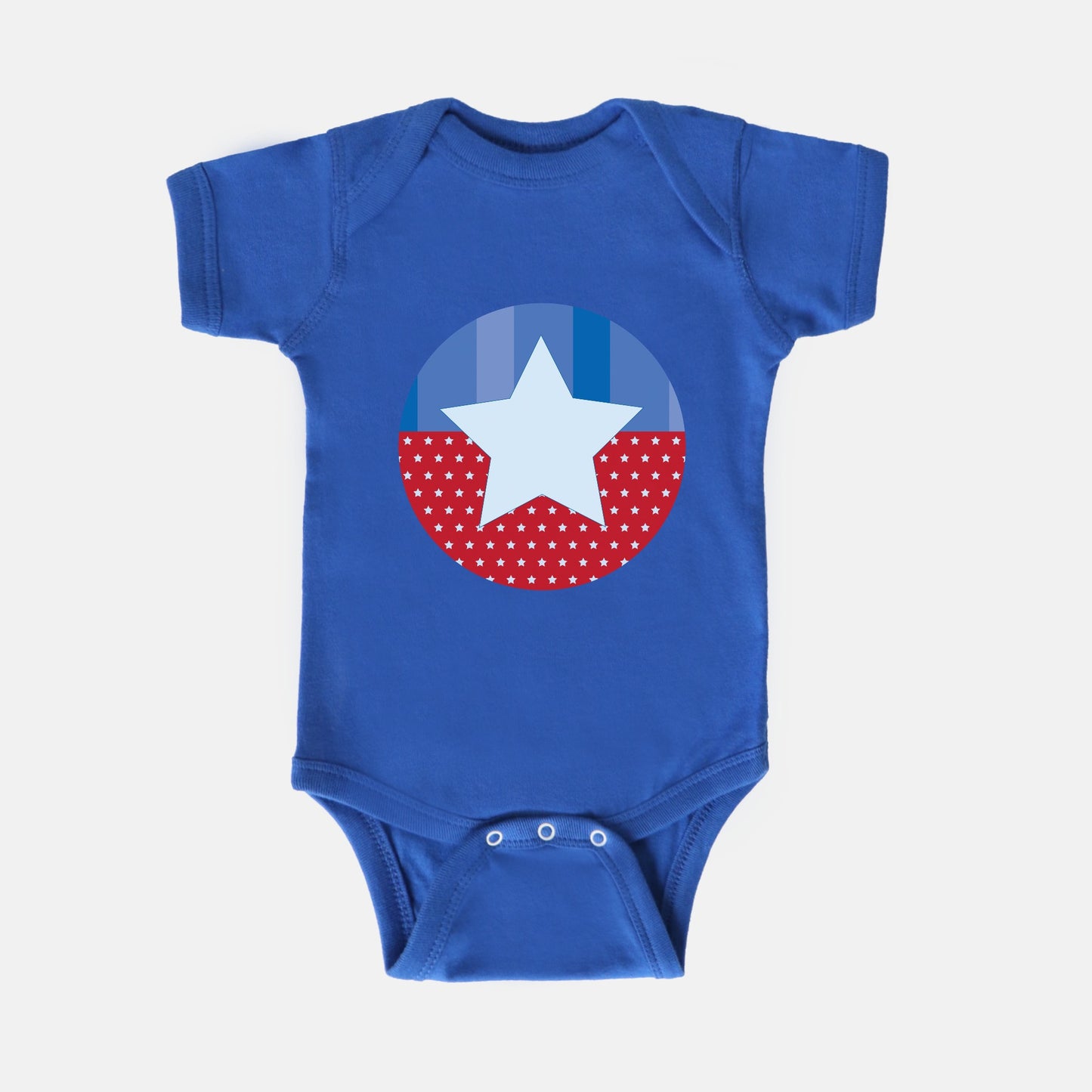 Star Spangled Short-Sleeve Baby Bodysuit