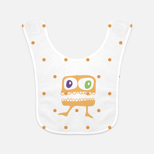 Orange Ogre Baby Bib