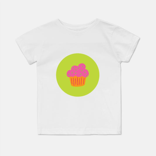 Cupcake Trio Short-Sleeve Toddler Tee | Pink Cupcake