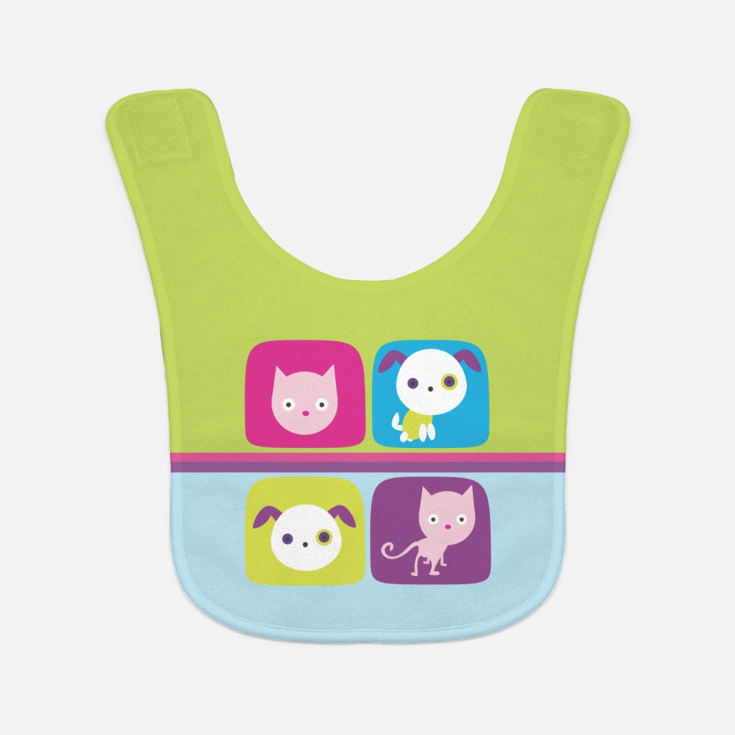 Animal Love Baby Bib