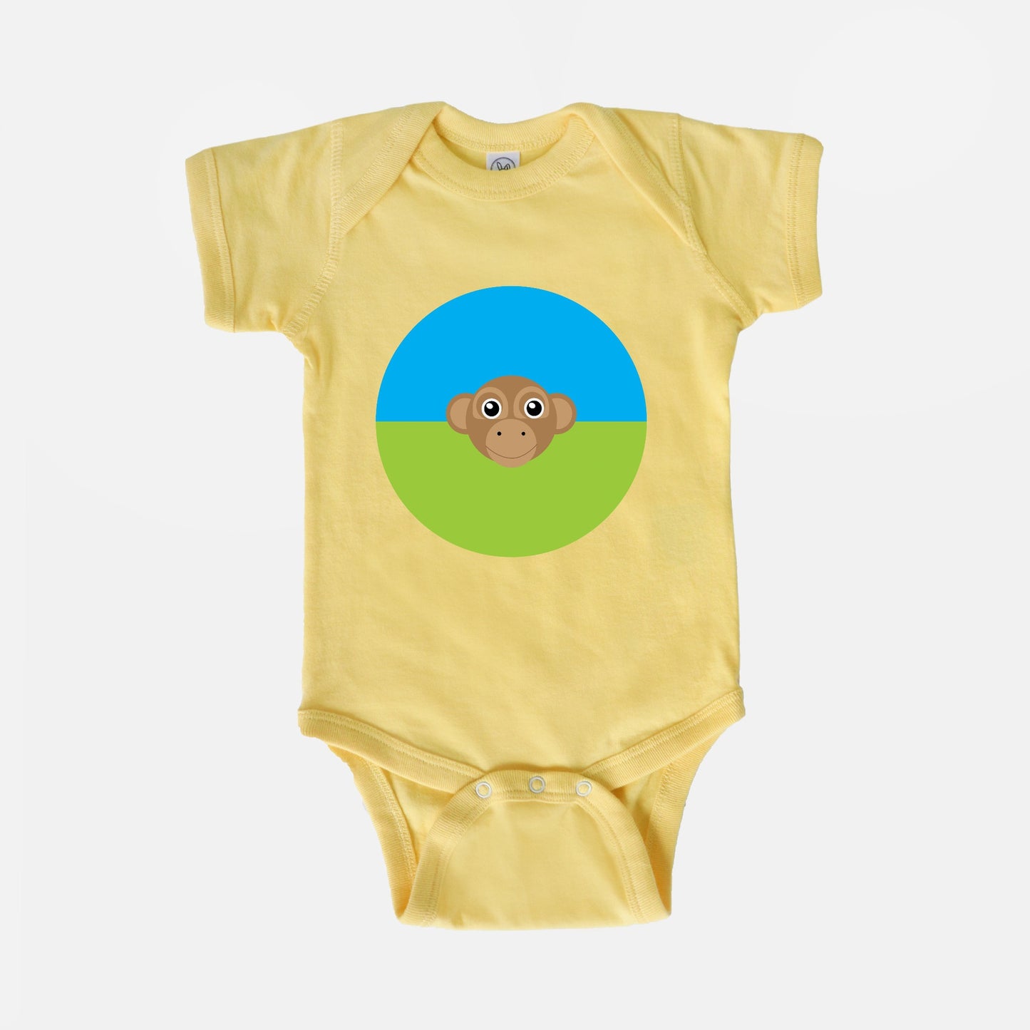 Let’s Go Bananas Monkey Short-Sleeve Baby Bodysuit