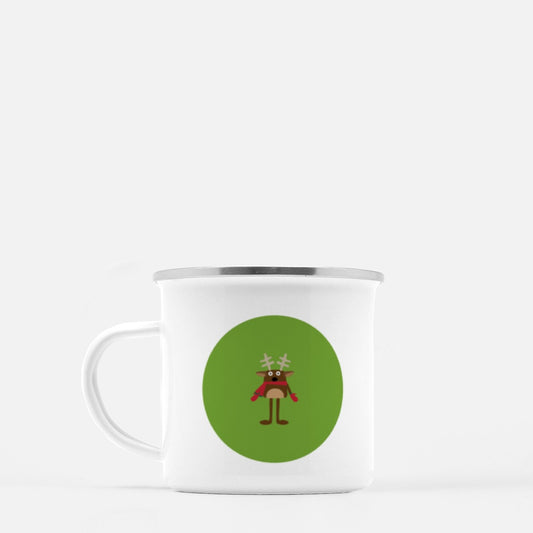 Christmas Reindeer 10-oz. Camp Mug