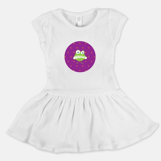 Greedy Goblin Toddler Ribbed Dress