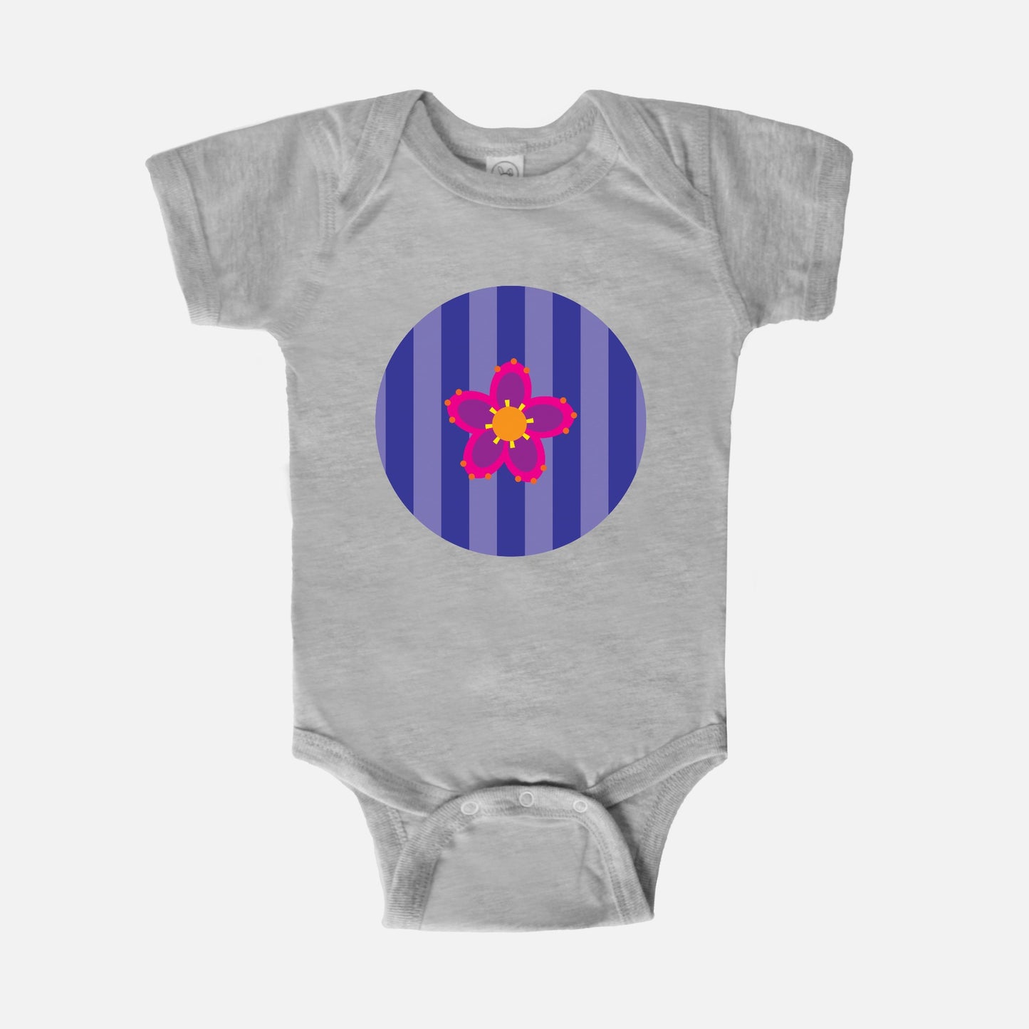 Purple Passion Short-Sleeve Baby Bodysuit