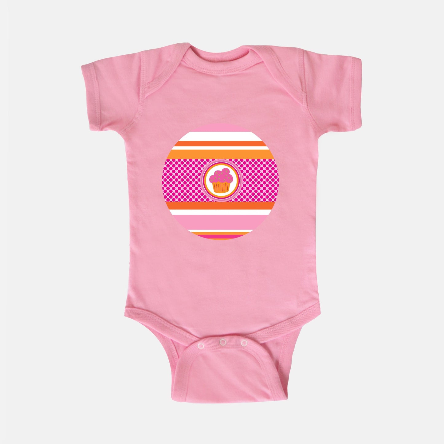 Confident Cupcake Short-Sleeve Baby Bodysuit