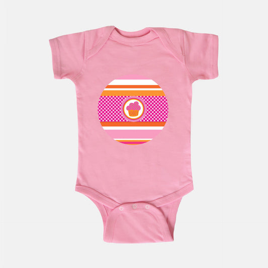 Confident Cupcake Short-Sleeve Baby Bodysuit