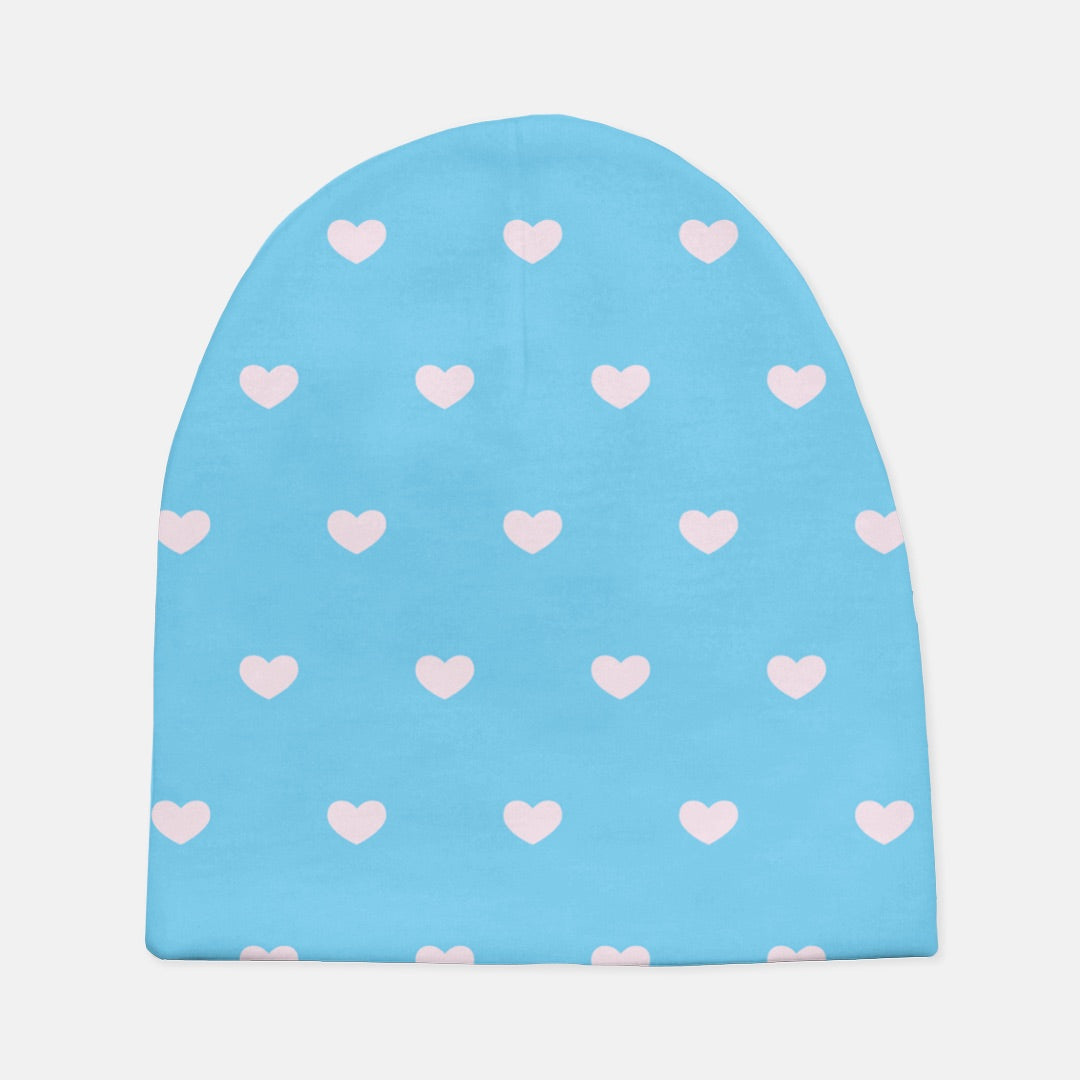 Happy Hearts Coordinating Baby Beanie Hat