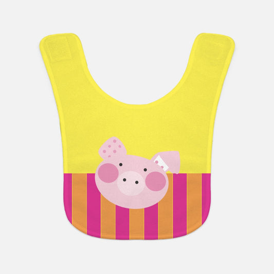 Happy Piggy Baby Bib