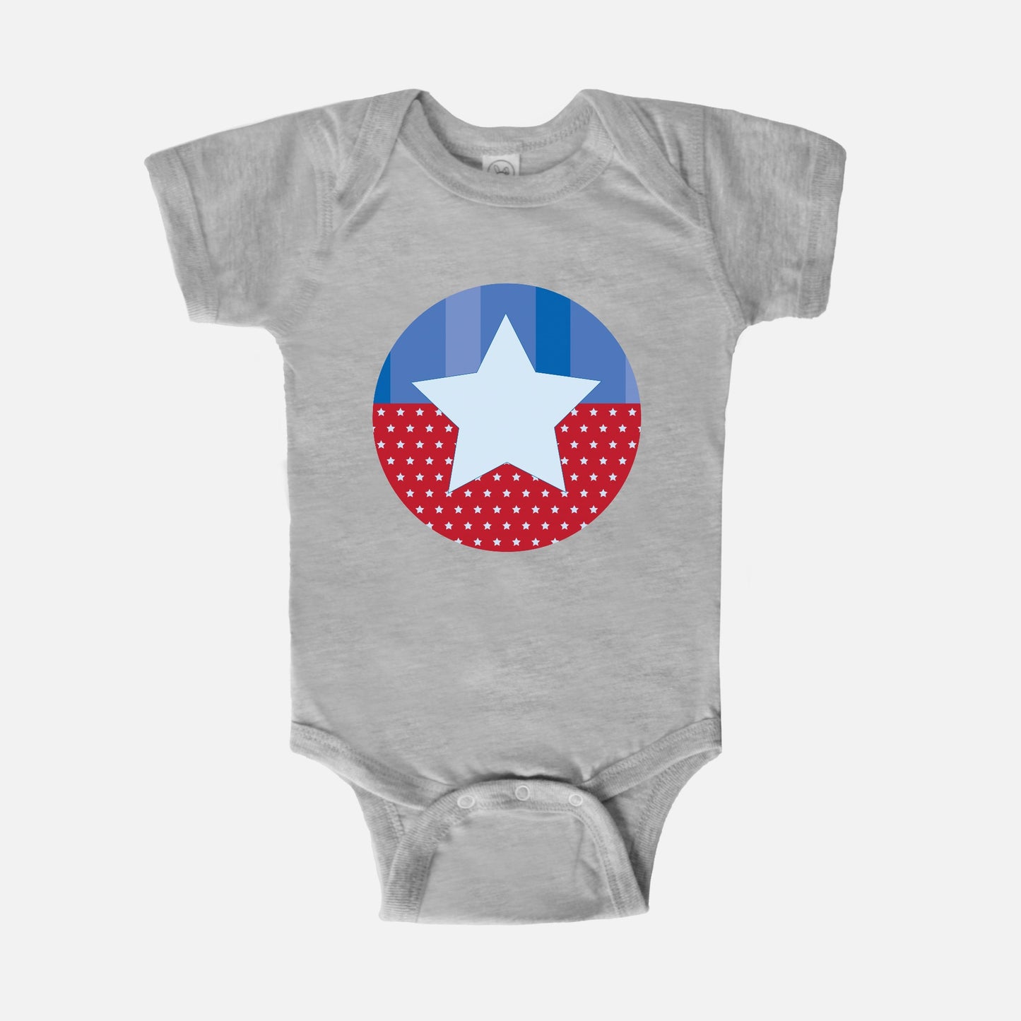 Star Spangled Short-Sleeve Baby Bodysuit