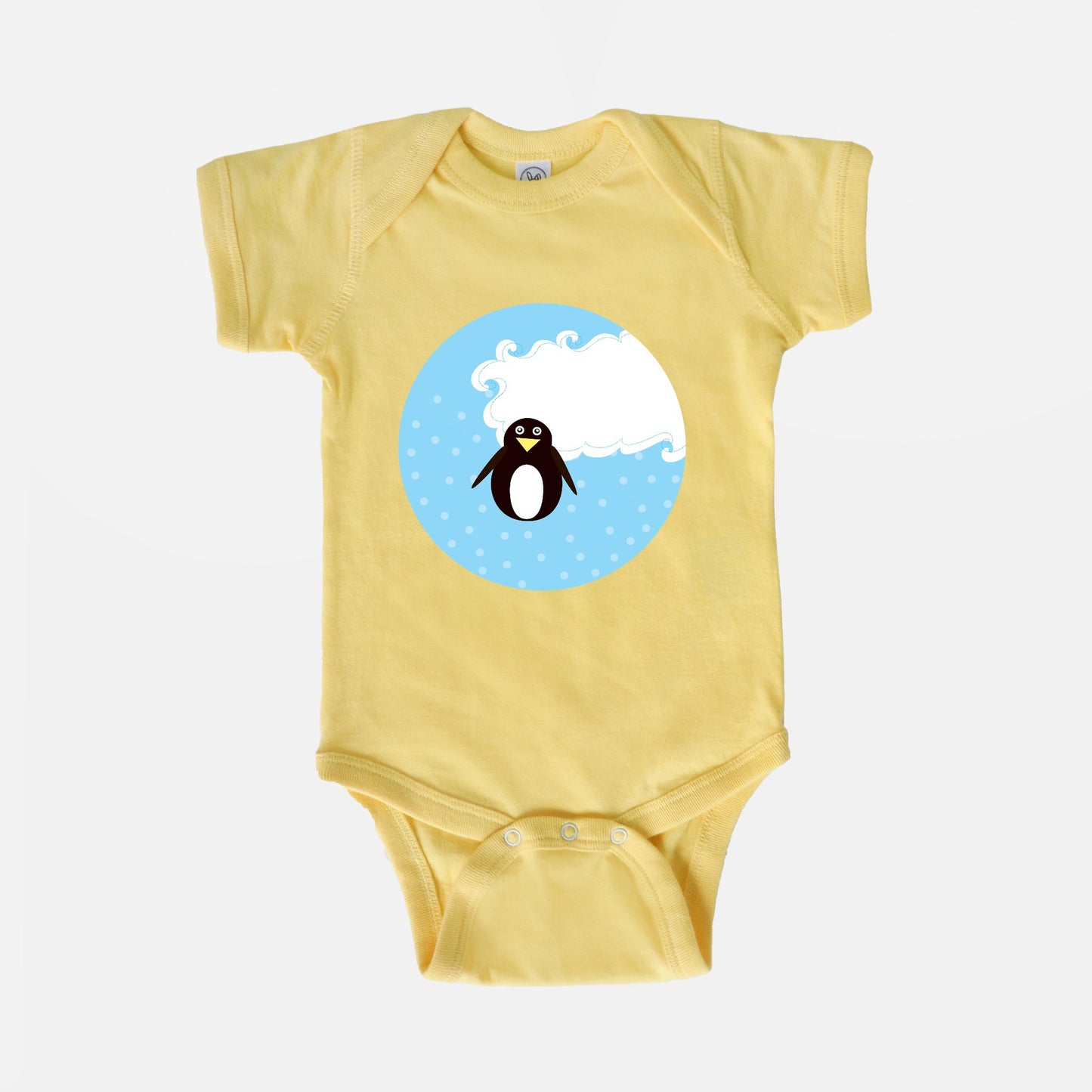 Perfect Penguin Short-Sleeve Baby Bodysuit