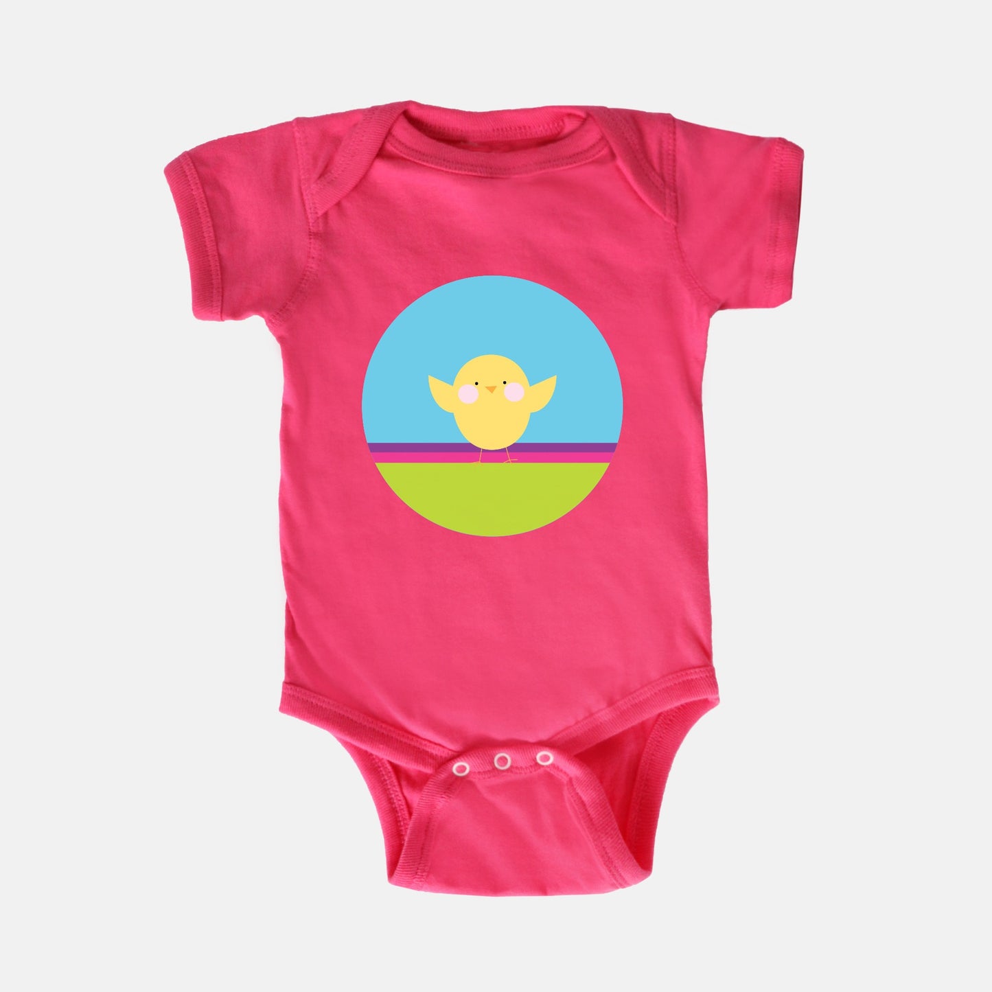 Happy Chick Short-Sleeve Baby Bodysuit