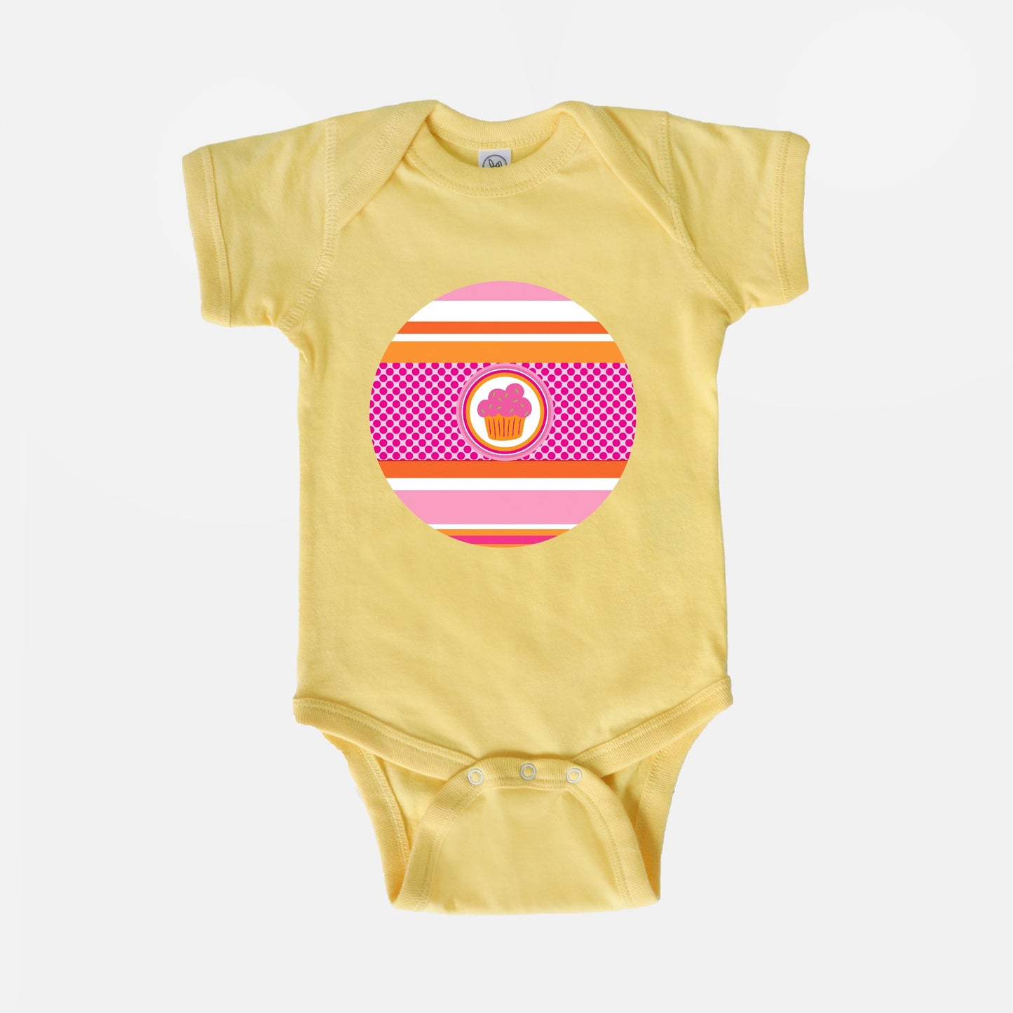 Confident Cupcake Short-Sleeve Baby Bodysuit