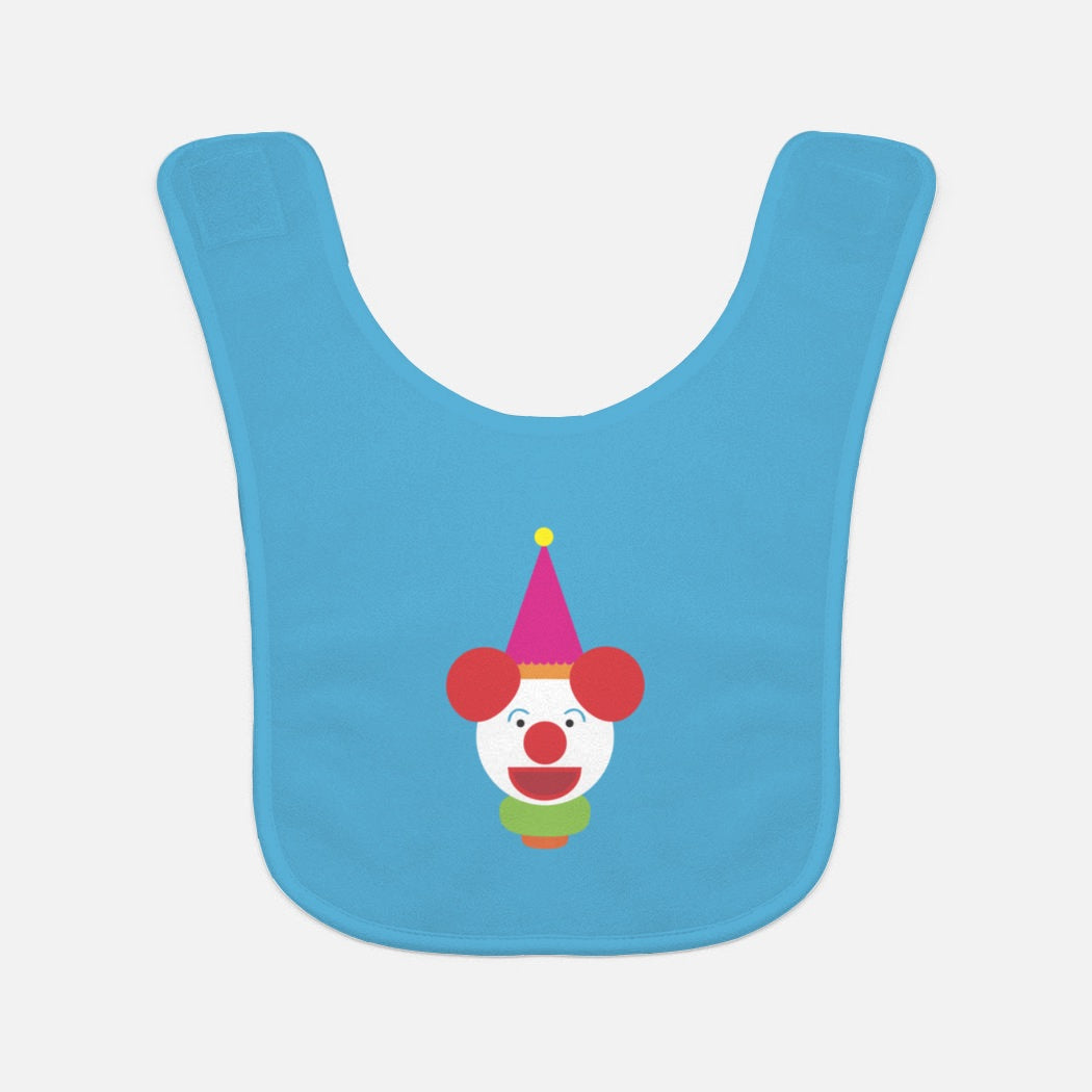 Laughing Clown Baby Bib