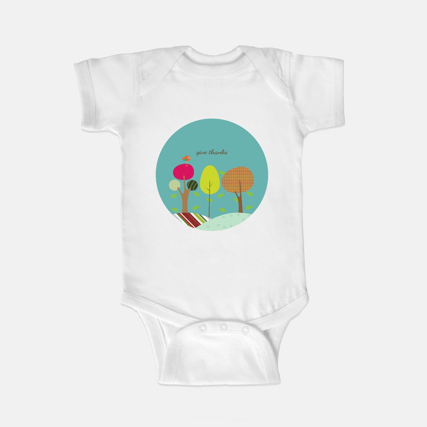 Give Thanks Short-Sleeve Baby Bodysuit