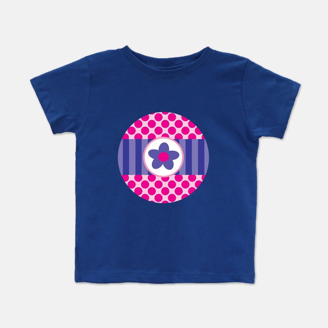 Big Pink Polka Dots Short-Sleeve Toddler Tee