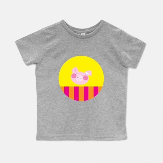 Happy Piggy Short-Sleeve Toddler Tee