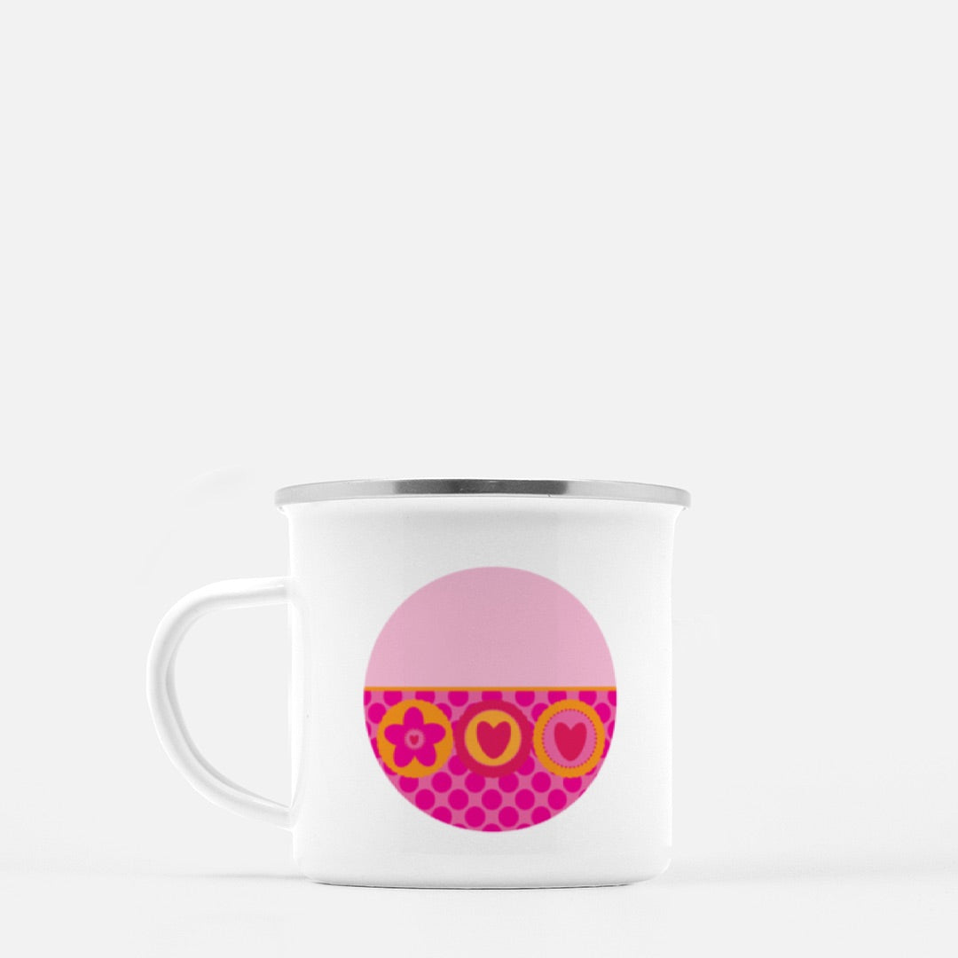 Blooming Circles 10-oz. Camp Mug