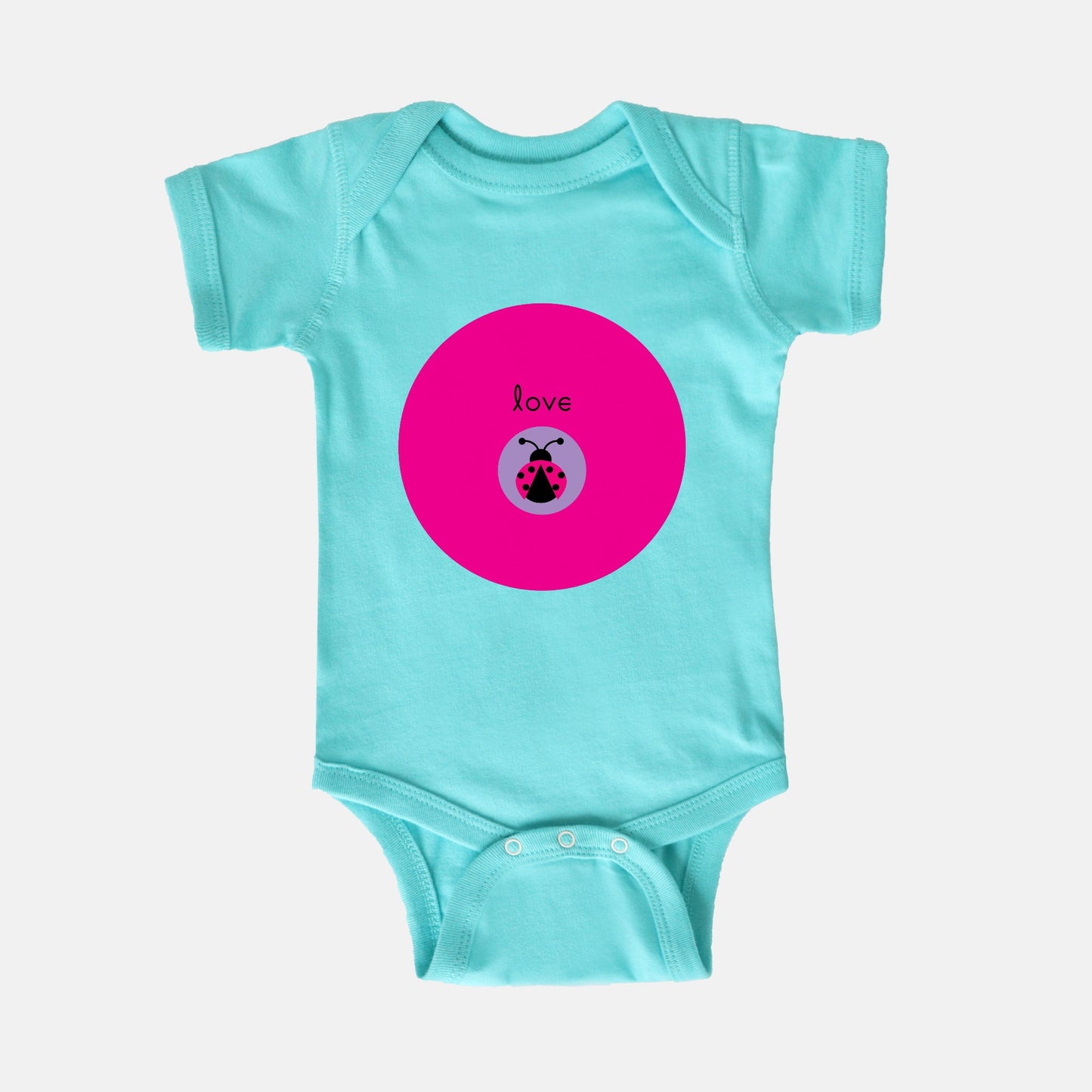 Love Bug Short-Sleeve Baby Bodysuit