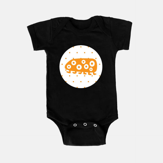 Orange Oracle Short-Sleeve Baby Bodysuit