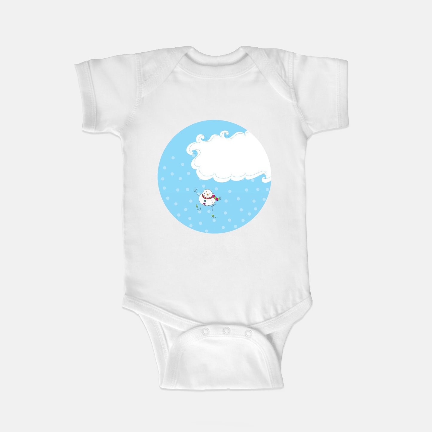 Winter Wonderland Ta-da! Short-Sleeve Baby Bodysuit