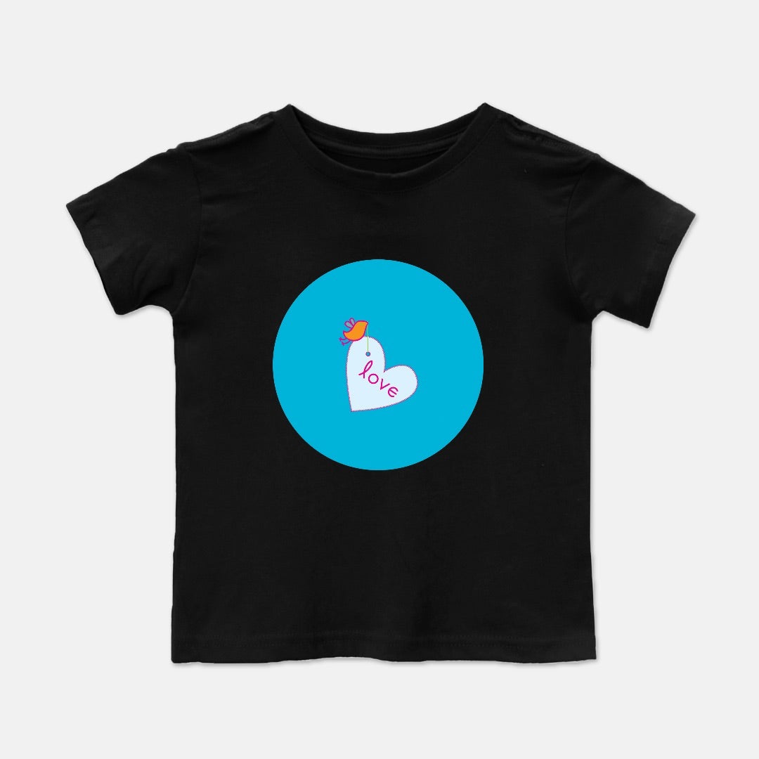 Flower Fields Heart Short-Sleeve Toddler Tee