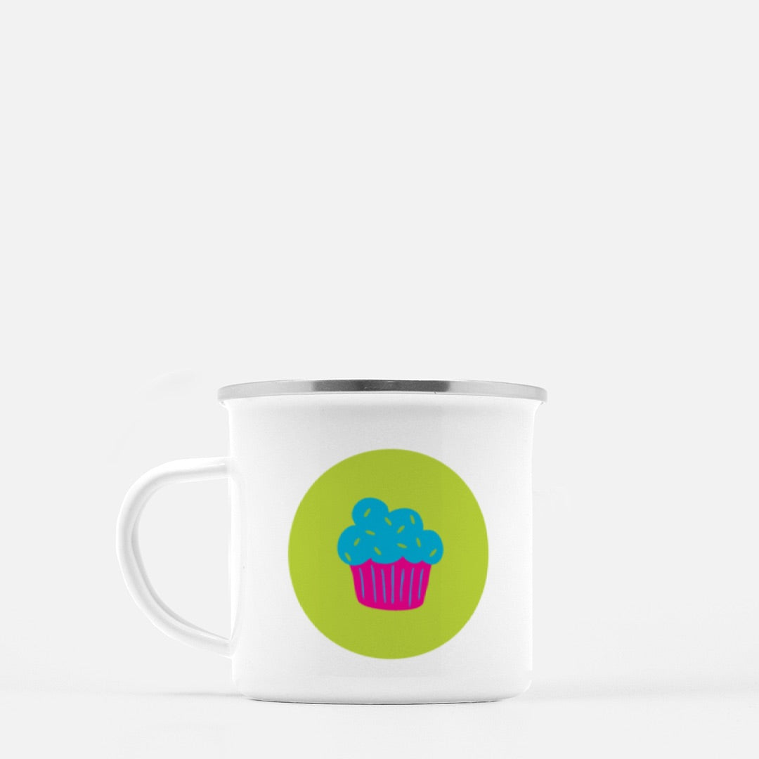 Cupcake Trio 10-oz. Camp Mug | Blue Cupcake