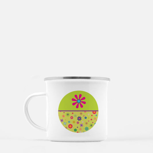 Floating Flowers 10-oz. Camp Mug