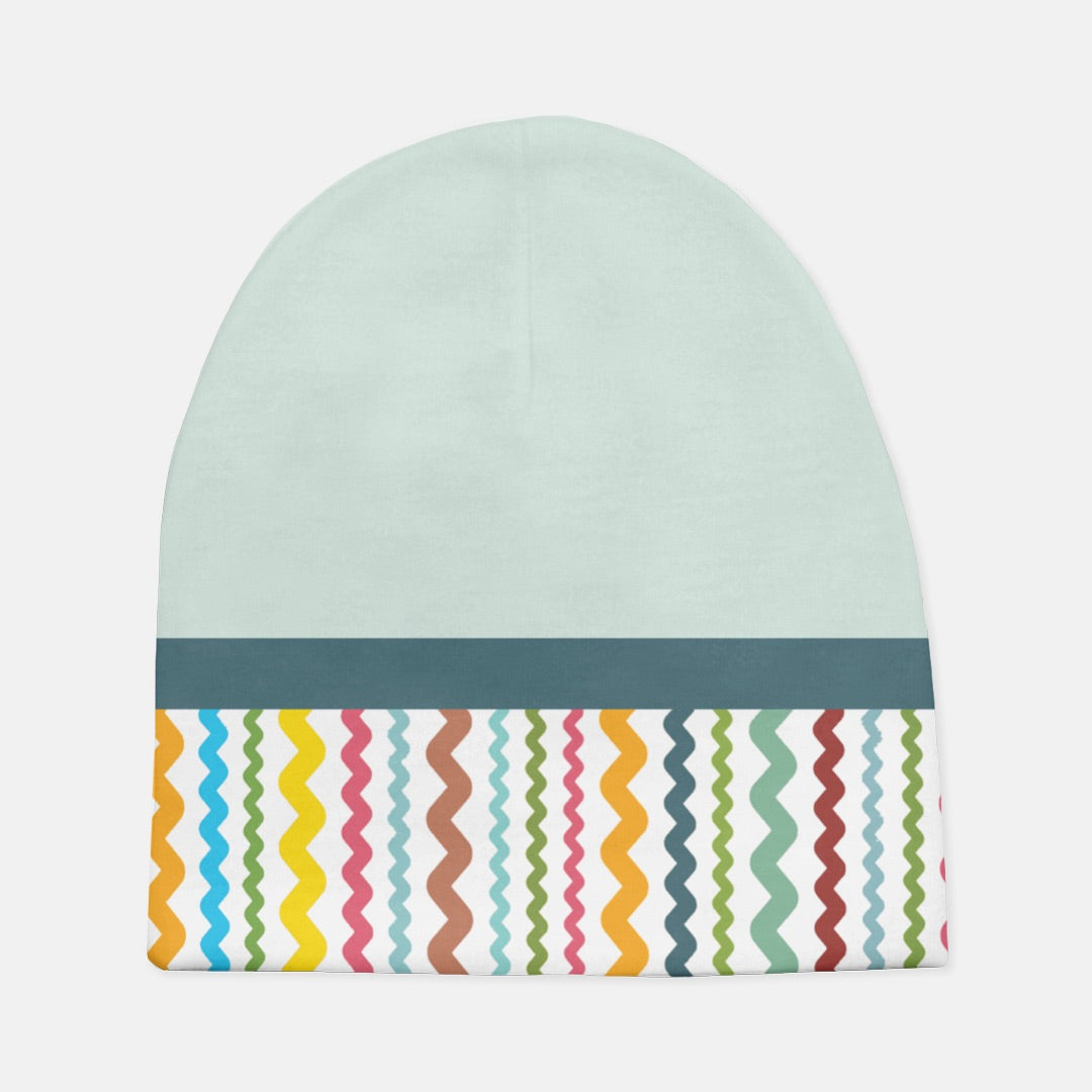 Birdie Squiggles Coordinating Baby Beanie Hat