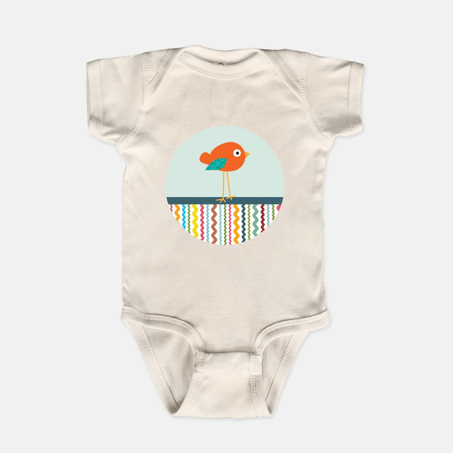 Birdie Squiggles Baby Bodysuit