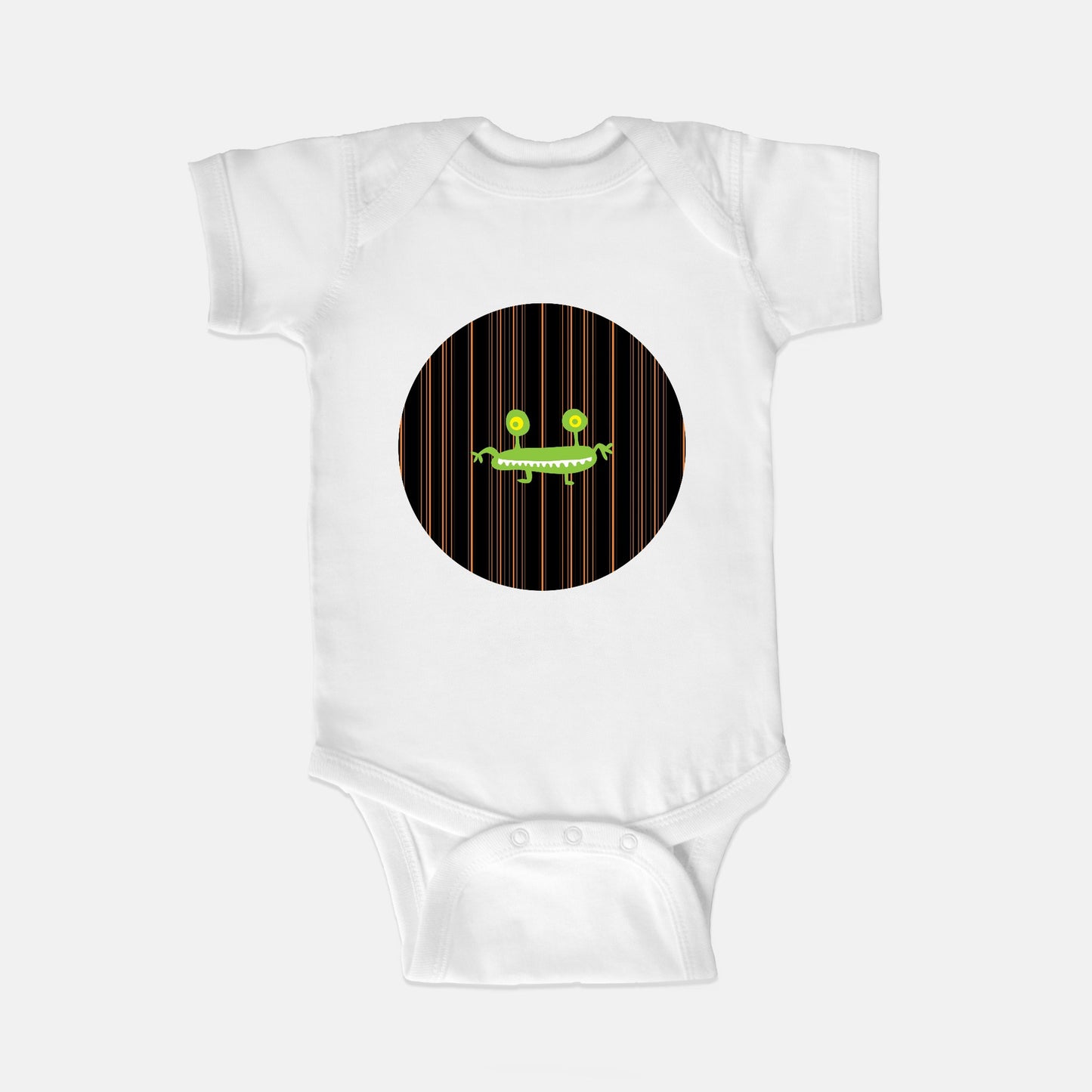 Green Ghoul Short-Sleeve Baby Bodysuit