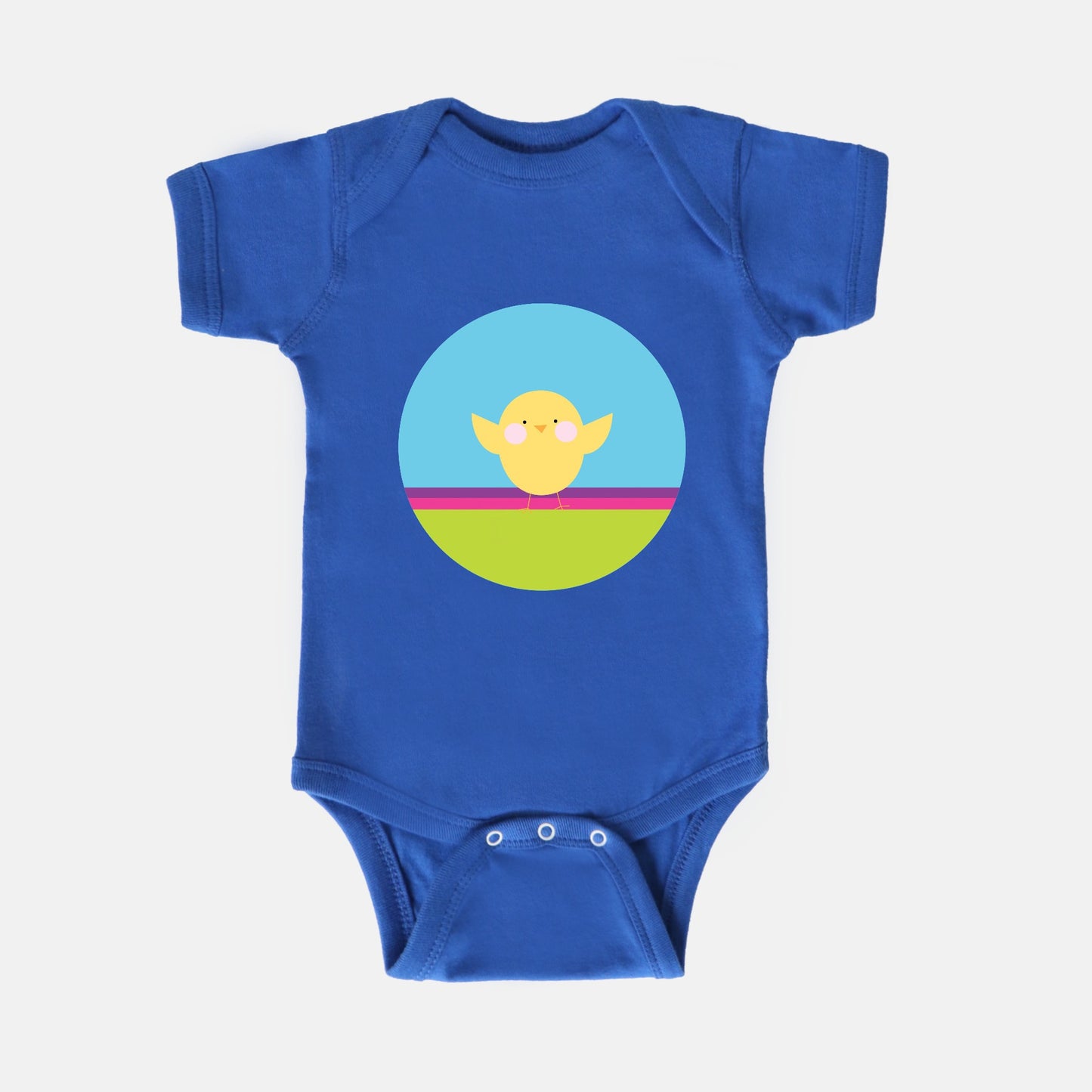 Happy Chick Short-Sleeve Baby Bodysuit