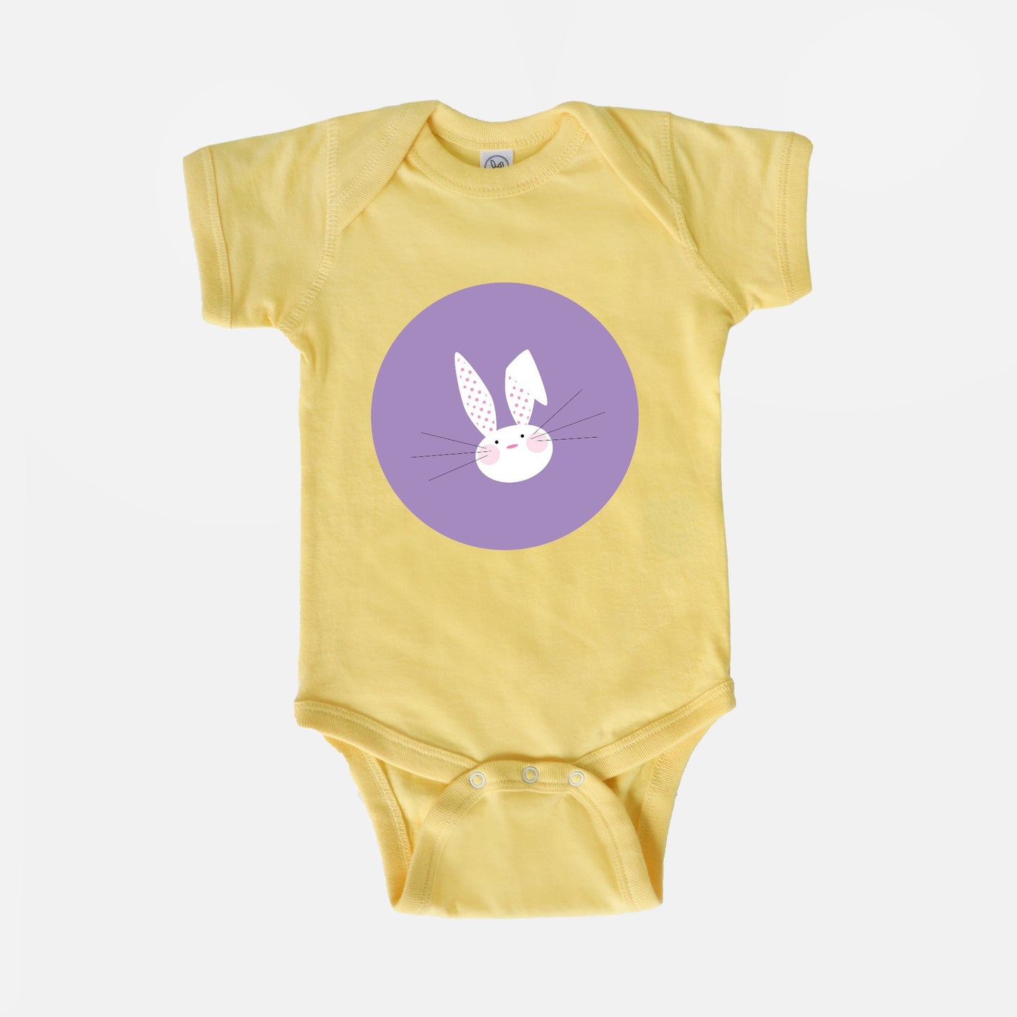 Happy Bunny Short-Sleeve Baby Bodysuit