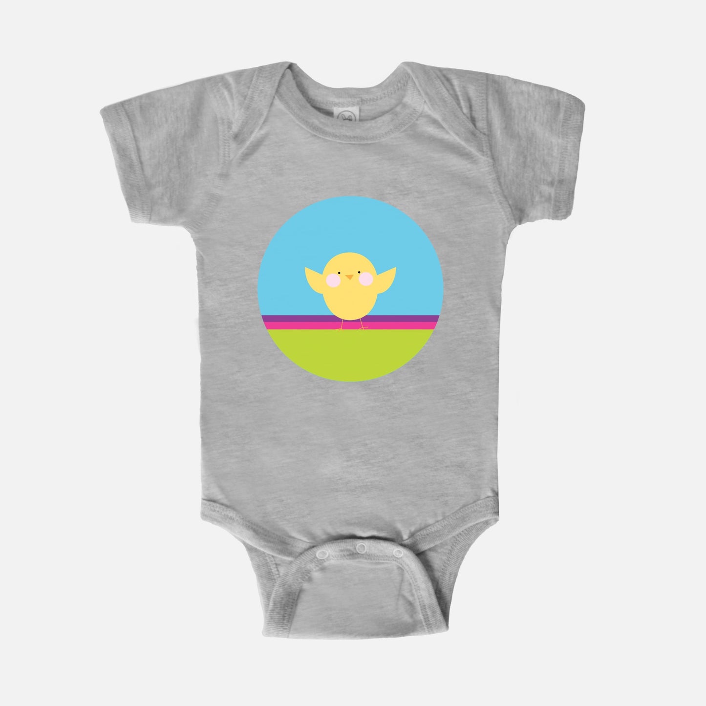 Happy Chick Short-Sleeve Baby Bodysuit