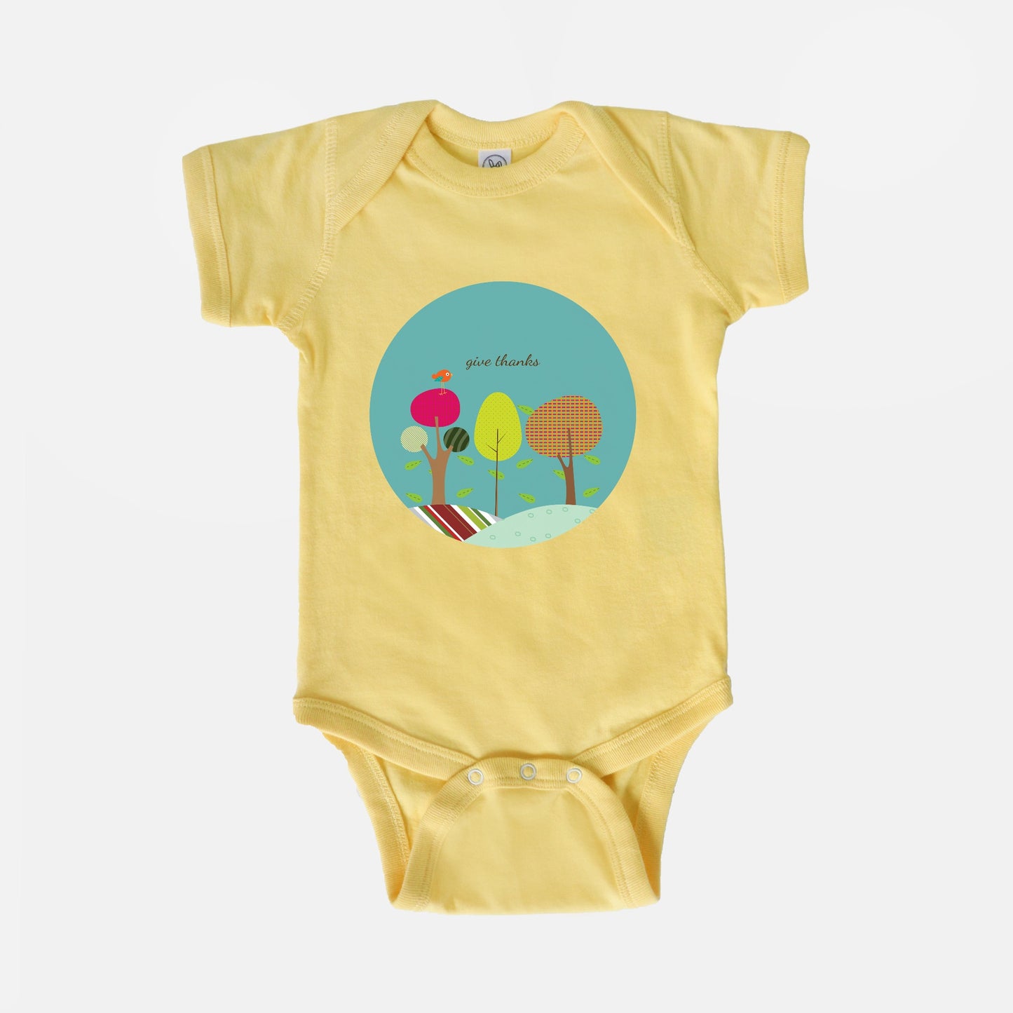 Give Thanks Short-Sleeve Baby Bodysuit