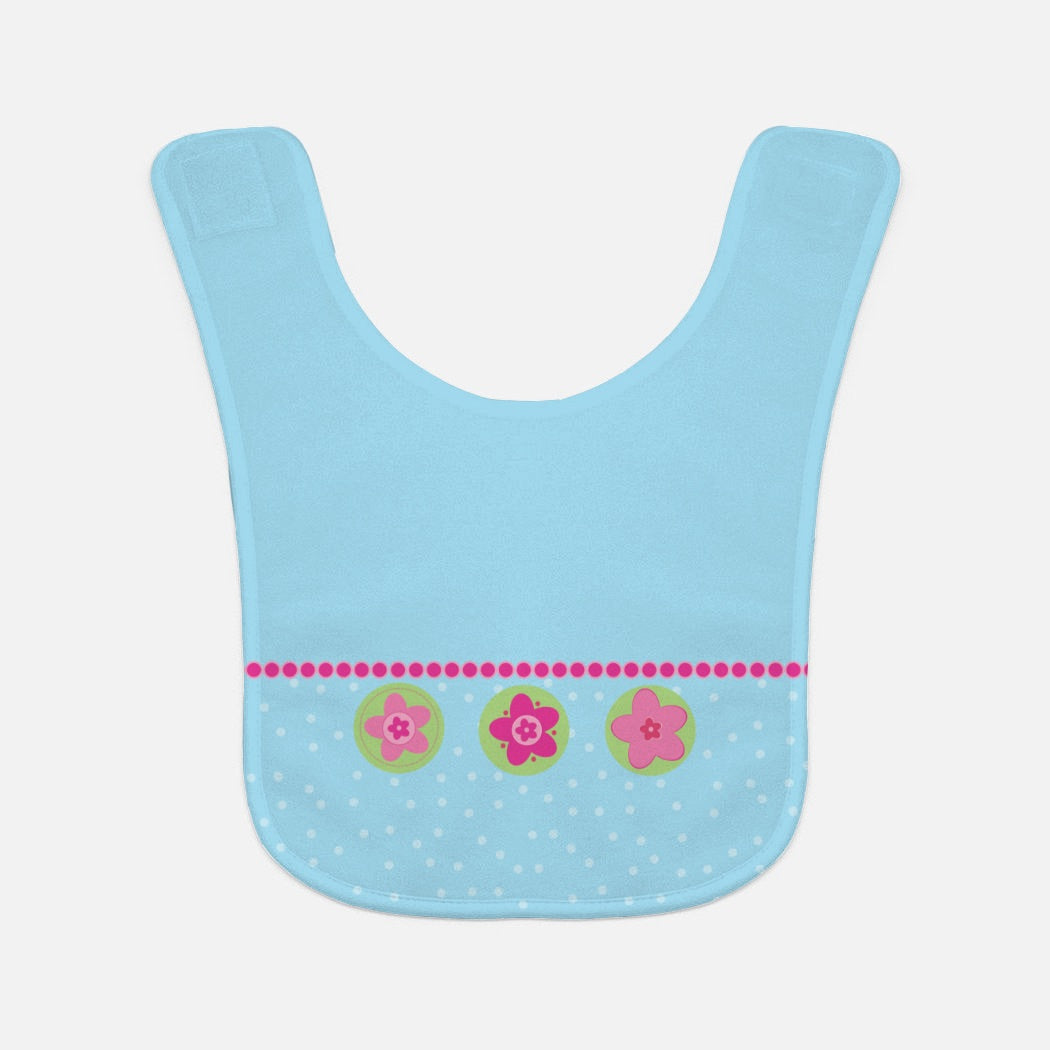 Forever Flowers Baby Bib