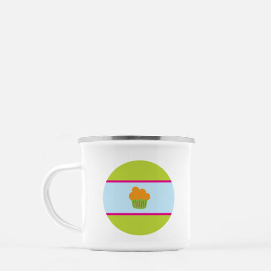 Cupcake Trio 10-oz. Camp Mug | Orange Cupcake